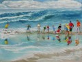 field trip to the james geddes beach Child impressionism